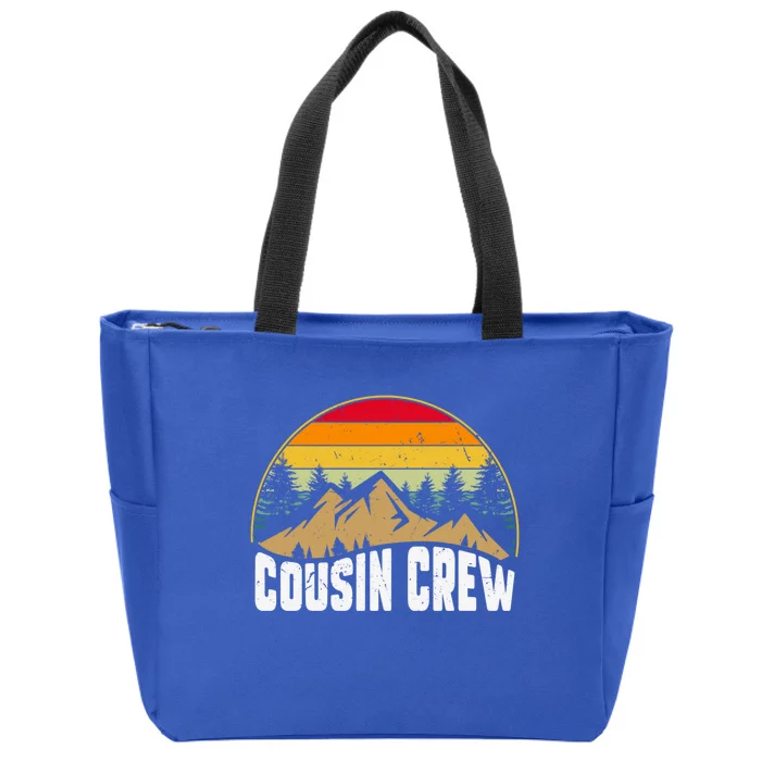 Cousin Camping Crew Road Trip Outdoor Adventure Camping Cute Gift Zip Tote Bag