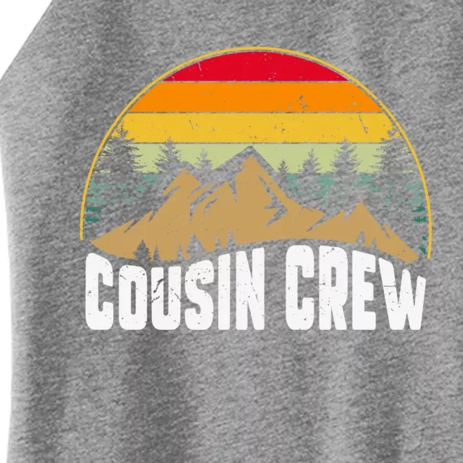 Cousin Camping Crew Road Trip Outdoor Adventure Camping Cute Gift Women’s Perfect Tri Rocker Tank