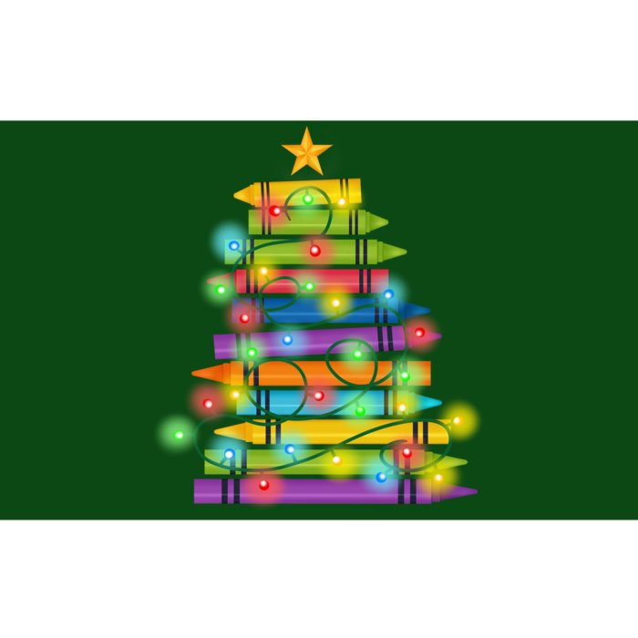 Christmas Colorful Crayons Holiday Bumper Sticker