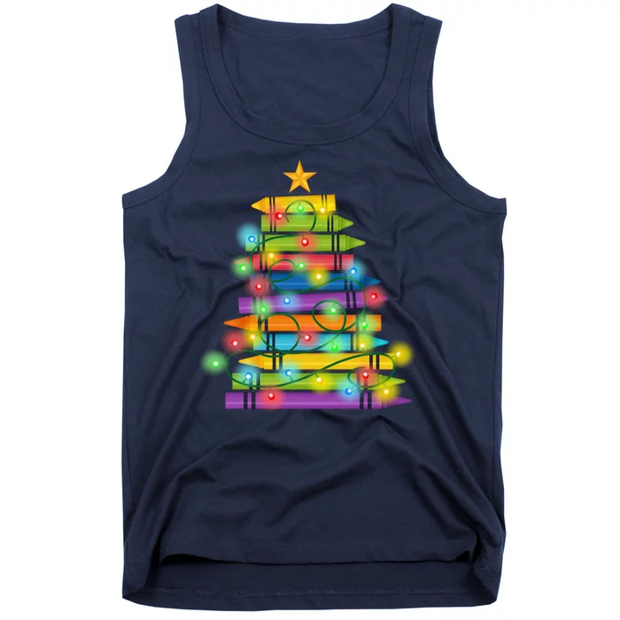 Christmas Colorful Crayons Holiday Tank Top