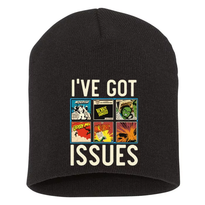 Comic Collector Comic Reader Reading Comic Books Short Acrylic Beanie