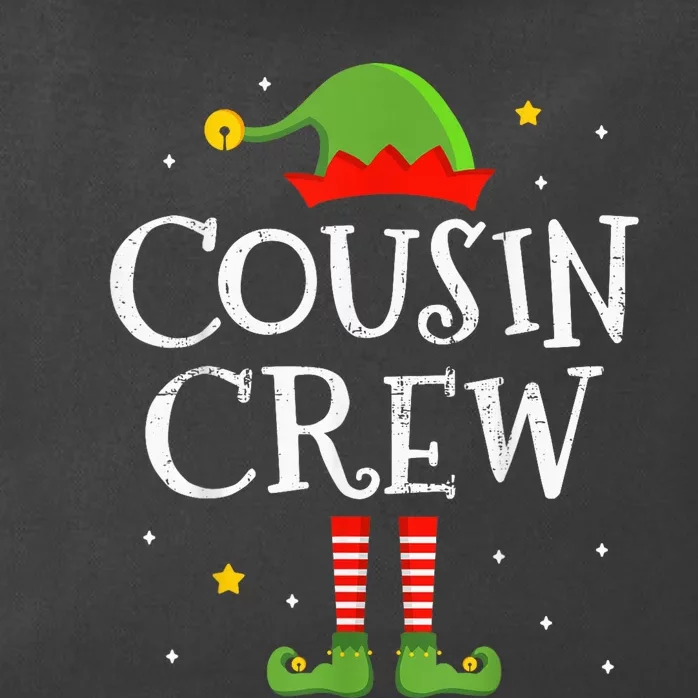 Christmas cousin crew with elf costume for family xmas Zip Tote Bag