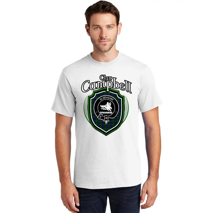 Campbell Clan Crest Scottish Clan Campbell Family Badge Tall T-Shirt