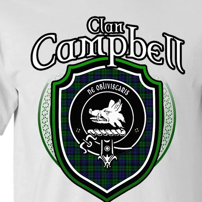 Campbell Clan Crest Scottish Clan Campbell Family Badge Tall T-Shirt