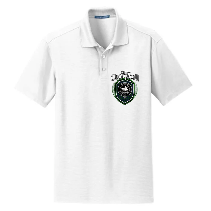 Campbell Clan Crest Scottish Clan Campbell Family Badge Dry Zone Grid Performance Polo