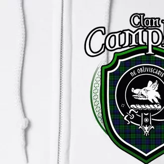 Campbell Clan Crest Scottish Clan Campbell Family Badge Full Zip Hoodie