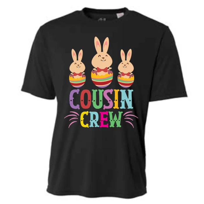 Cousin Crew Cute Bunny Rabbit Matching Easter Day Party Gift Cooling Performance Crew T-Shirt