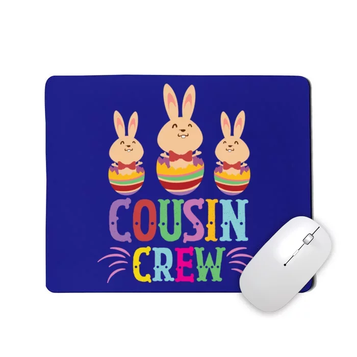 Cousin Crew Cute Bunny Rabbit Matching Easter Day Party Gift Mousepad