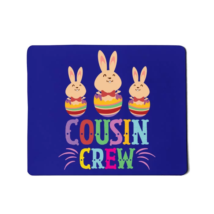 Cousin Crew Cute Bunny Rabbit Matching Easter Day Party Gift Mousepad