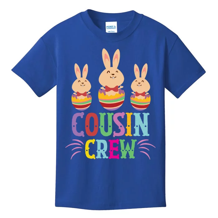 Cousin Crew Cute Bunny Rabbit Matching Easter Day Party Gift Kids T-Shirt