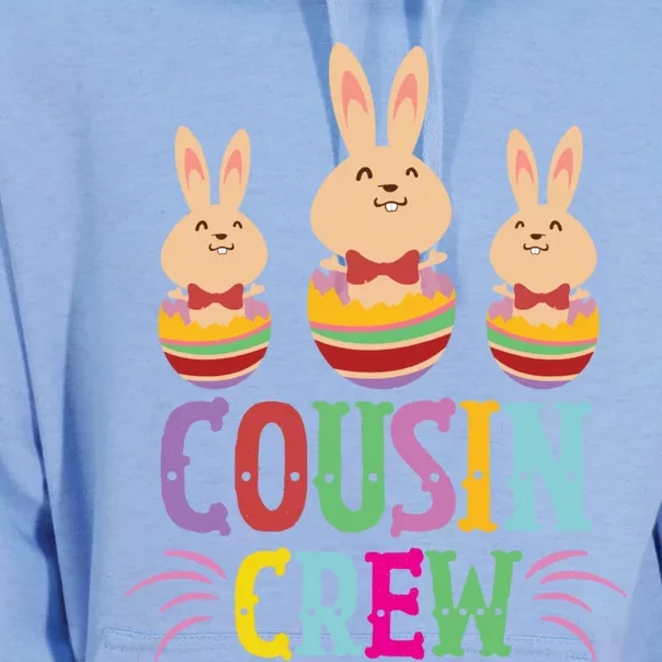 Cousin Crew Cute Bunny Rabbit Matching Easter Day Party Gift Unisex Surf Hoodie