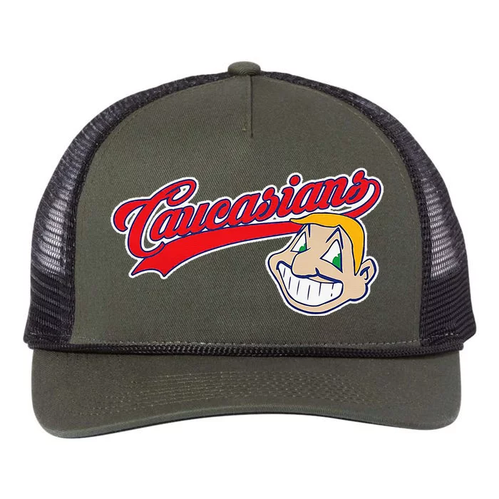 Cleveland Caucasians Retro Rope Trucker Hat Cap