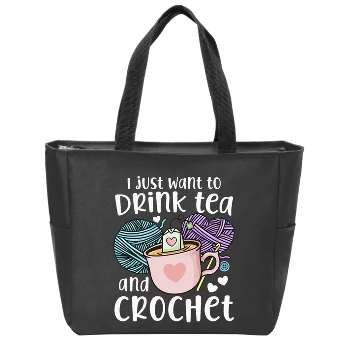 Crocheting Crochet Zip Tote Bag