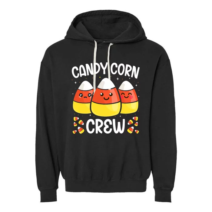 Candy Corn Crew Halloween Costume Friends Garment-Dyed Fleece Hoodie