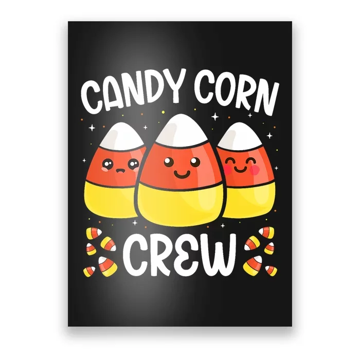 Candy Corn Crew Halloween Costume Friends Poster