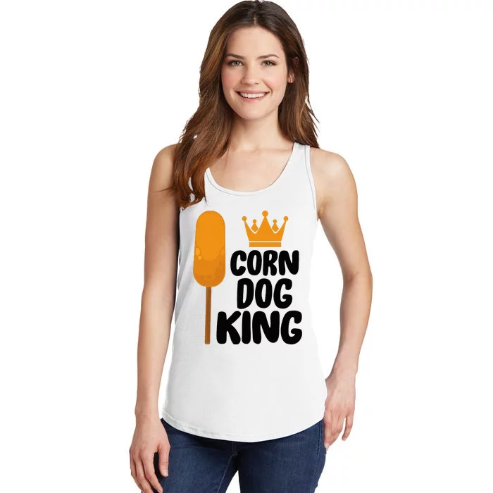 Corndog Costume  Corn Dog King Ladies Essential Tank