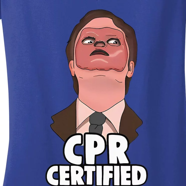 Cpr Certified Women's V-Neck T-Shirt