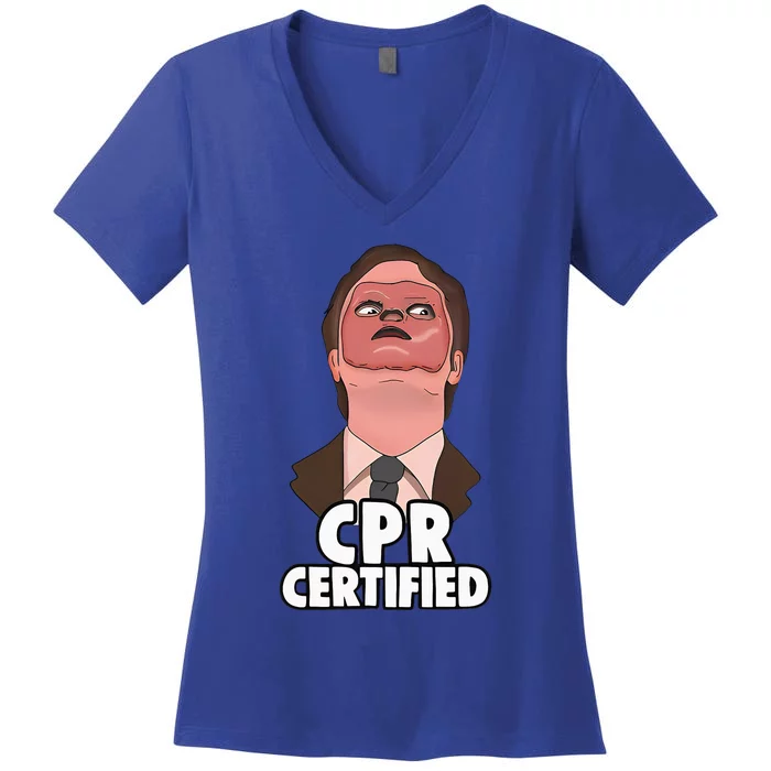 Cpr Certified Women's V-Neck T-Shirt