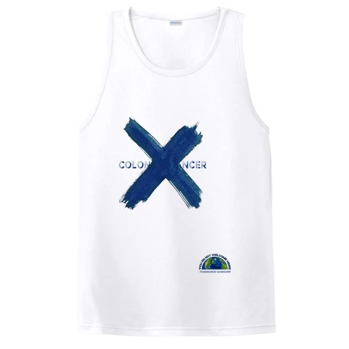 Colorectal Colon Cancer Awareness Cute Gift Performance Tank