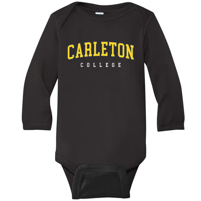 Carleton College Baby Long Sleeve Bodysuit