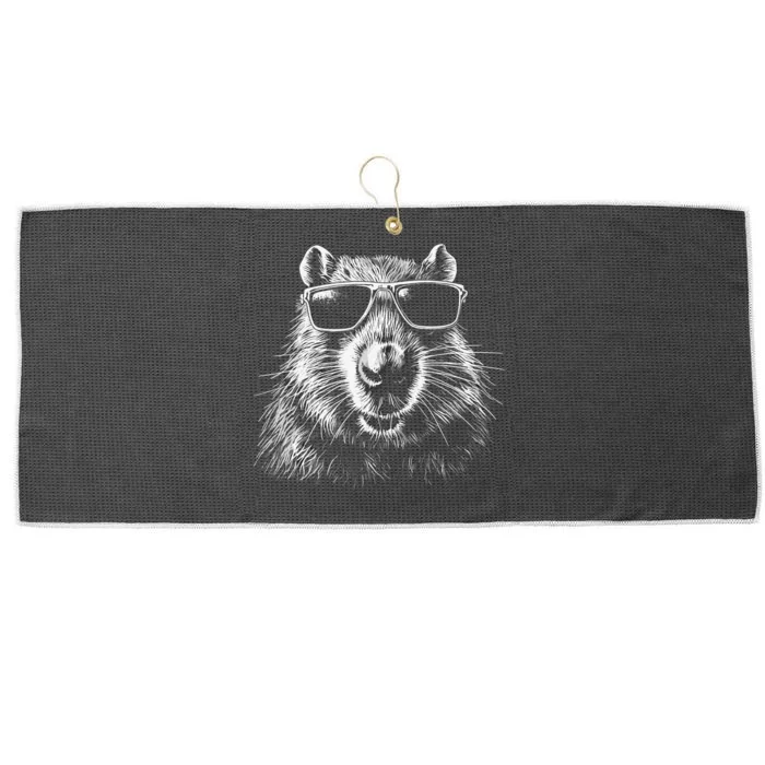 Capybara Capybara Capybara Large Microfiber Waffle Golf Towel