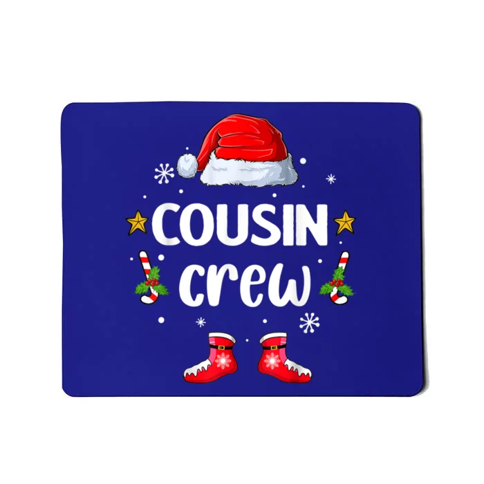 Cousin Crew Christmas Family Squad Naughty Matching Santa Cool Gift Mousepad