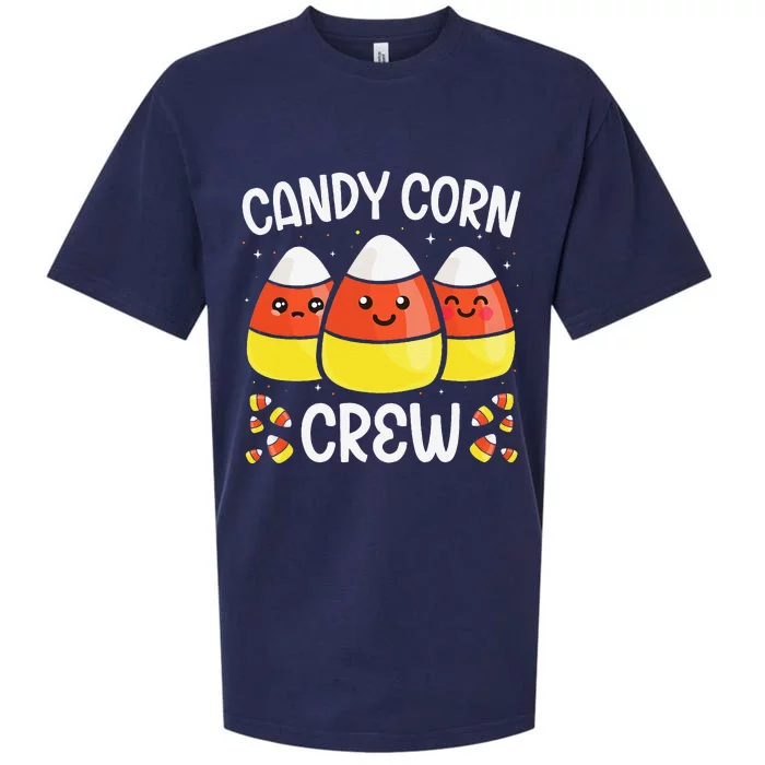 Candy Corn Crew Halloween Costume Friends Gift Sueded Cloud Jersey T-Shirt