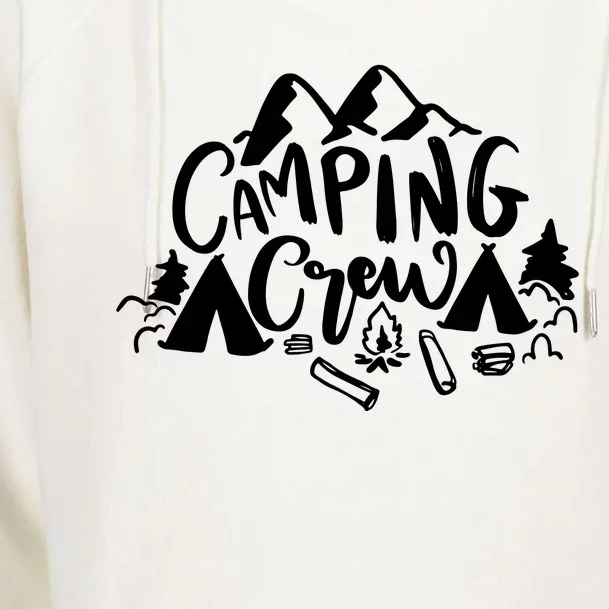 Camping Crew Camp Trip For Campers Womens Funnel Neck Pullover Hood