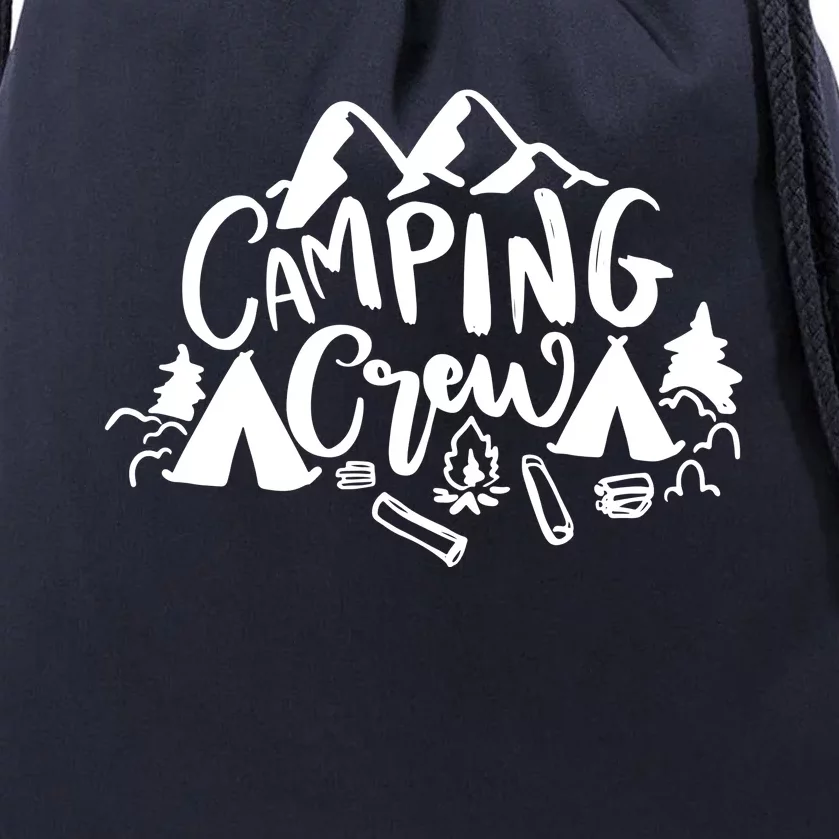 Camping Crew Camp Trip For Campers Drawstring Bag