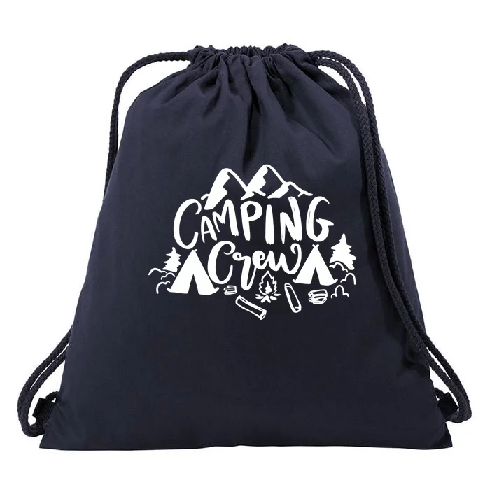 Camping Crew Camp Trip For Campers Drawstring Bag