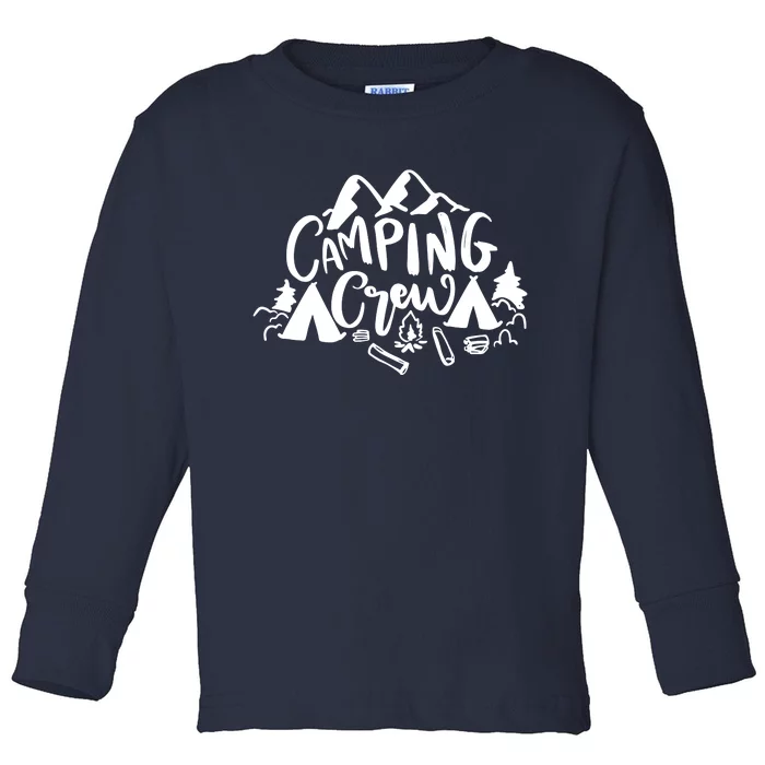 Camping Crew Camp Trip For Campers Toddler Long Sleeve Shirt