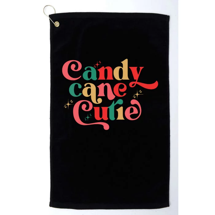 Candy Cane Cutie Funny Christmas Boy Girls Xmas Pajama Platinum Collection Golf Towel