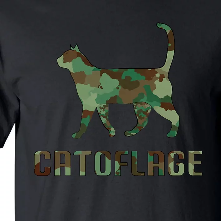 Camo Cat Catoflage Funny Cat Lover Cute Kitten Meow Cats Tall T-Shirt