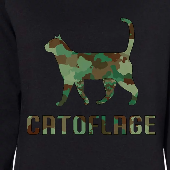 Camo Cat Catoflage Funny Cat Lover Cute Kitten Meow Cats Womens California Wash Sweatshirt