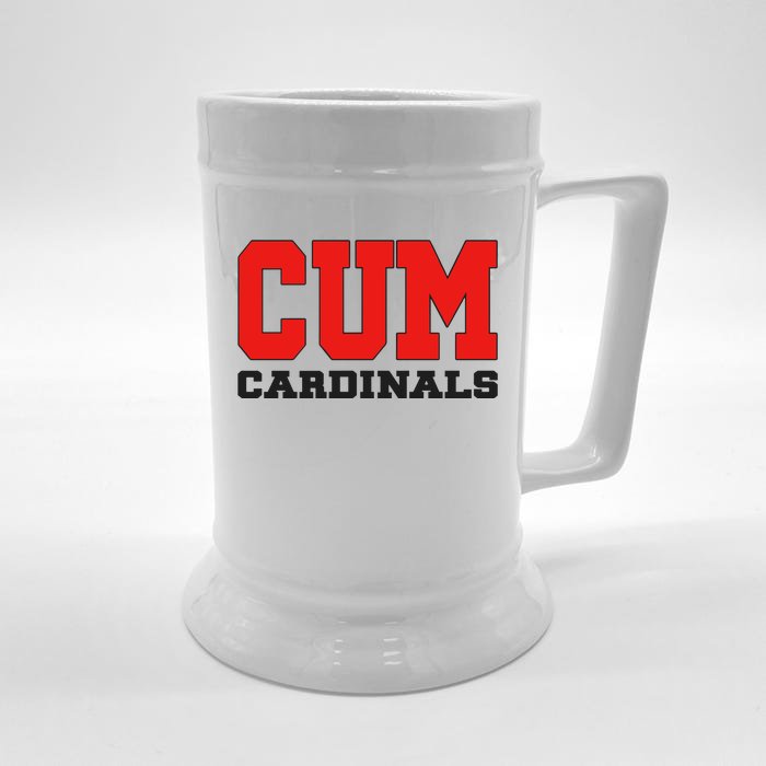 Cum C.A.R.D.I.N.A.L.S Christian University Michigan Front & Back Beer Stein