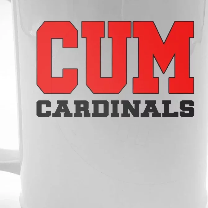 Cum C.A.R.D.I.N.A.L.S Christian University Michigan Front & Back Beer Stein