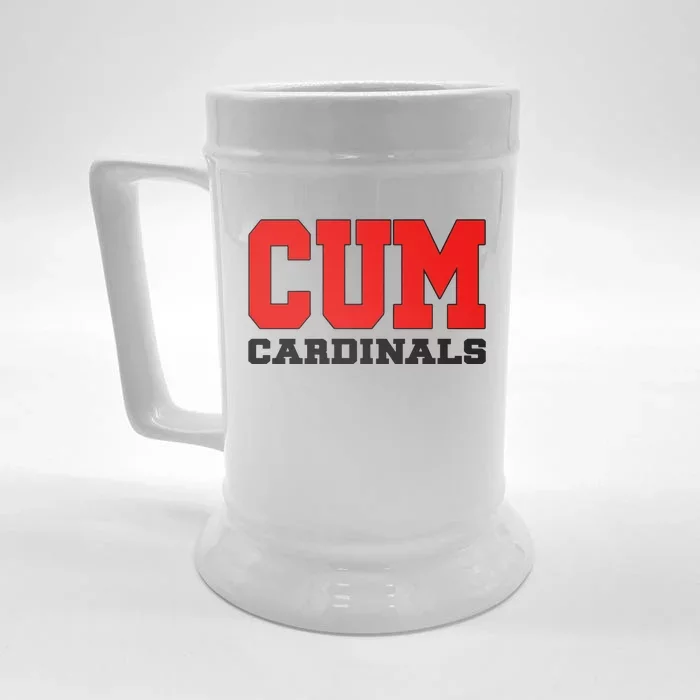 Cum C.A.R.D.I.N.A.L.S Christian University Michigan Front & Back Beer Stein