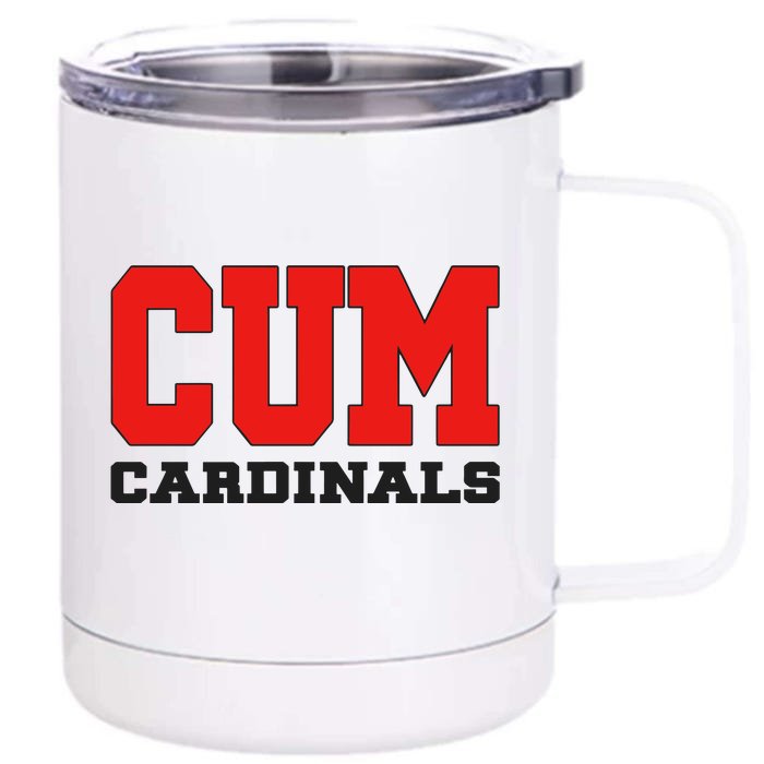 Cum C.A.R.D.I.N.A.L.S Christian University Michigan Front & Back 12oz Stainless Steel Tumbler Cup