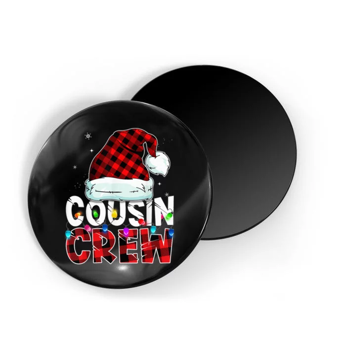 Christmas Cousin Crew Buffalo red plaid Pajamas Family Xmas Magnet