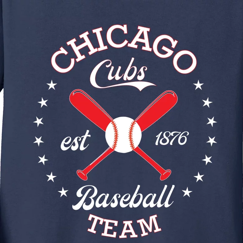 Cubs Chicago Kids Long Sleeve Shirt