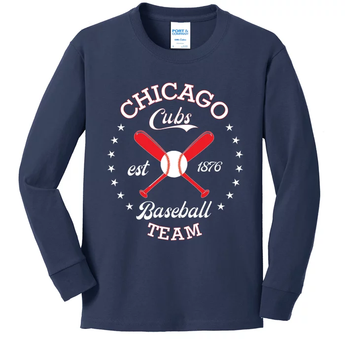 Cubs Chicago Kids Long Sleeve Shirt