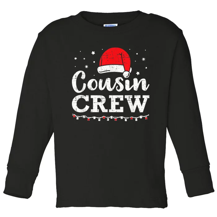 Christmas cousin crew Toddler Long Sleeve Shirt