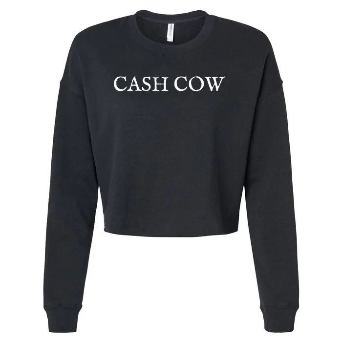 Cash Cow Cropped Pullover Crew