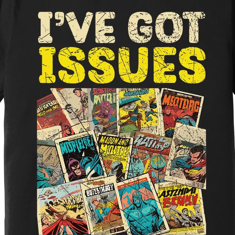 Comic Collector Comic Reader Reading Comic Books Premium T-Shirt