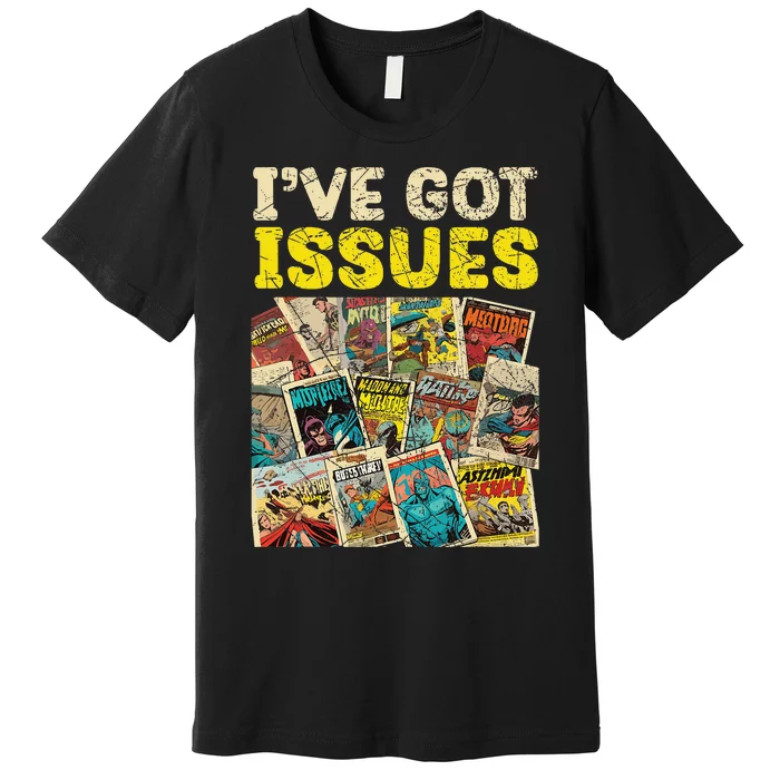 Comic Collector Comic Reader Reading Comic Books Premium T-Shirt