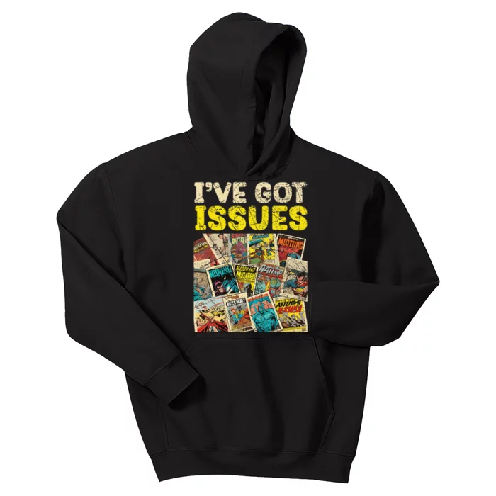 Comic Collector Comic Reader Reading Comic Books Kids Hoodie