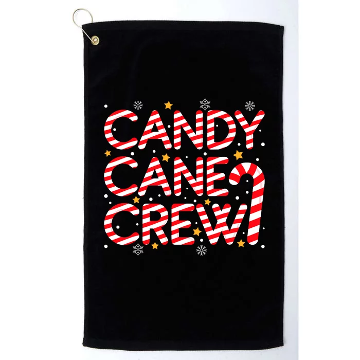 Candy Cane Crew Christmas Candy Cane Xmas Pajamas Platinum Collection Golf Towel