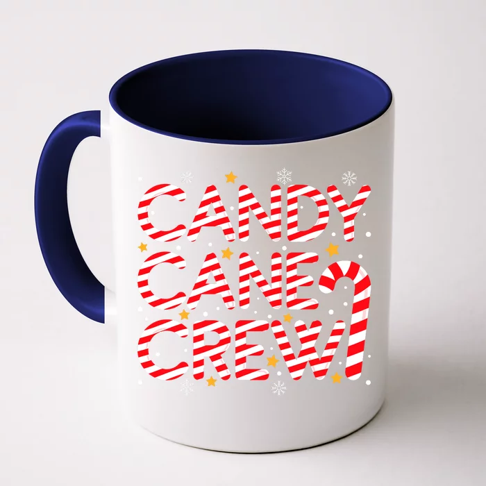 Candy Cane Crew Christmas Candy Cane Xmas Pajamas Front & Back Coffee Mug