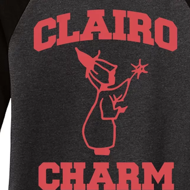 Claire Cottrill Clairo Charm Angel Women's Tri-Blend 3/4-Sleeve Raglan Shirt