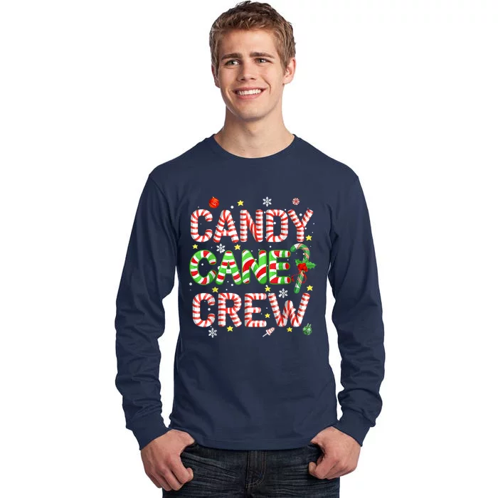 Candy Cane Crew Christmas Candy Love Funny Family Pajama Tall Long Sleeve T-Shirt